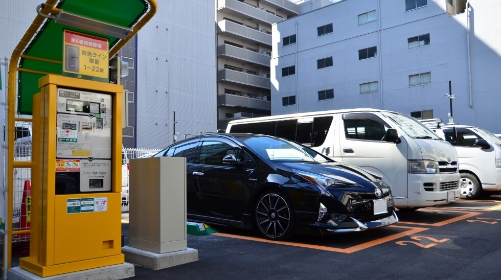 全国の駐車場データのスポットデータ