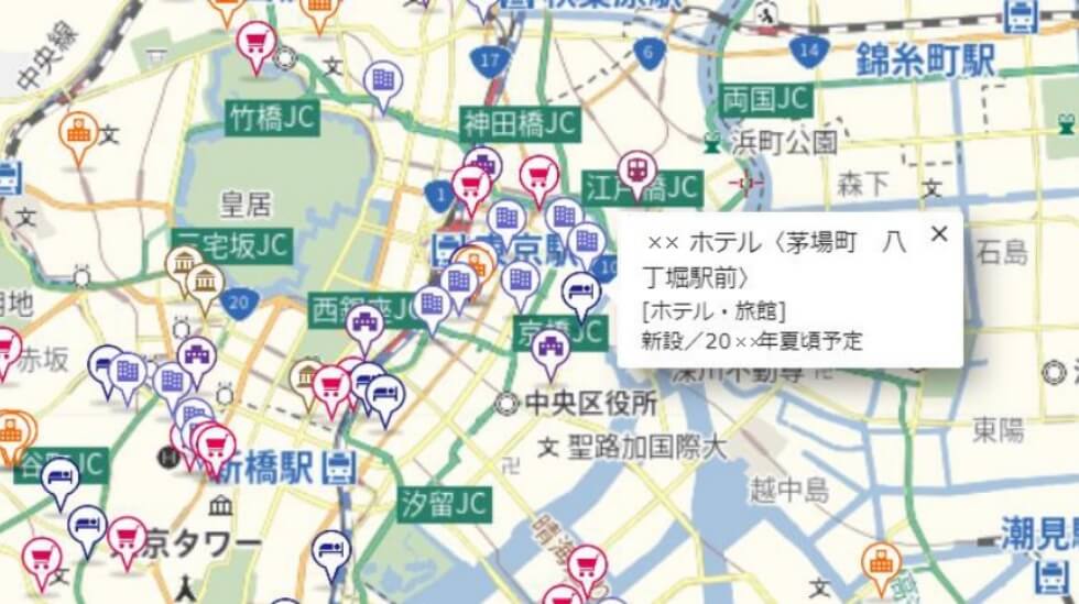 3年先までの「街の変化」を捉える、施設情報