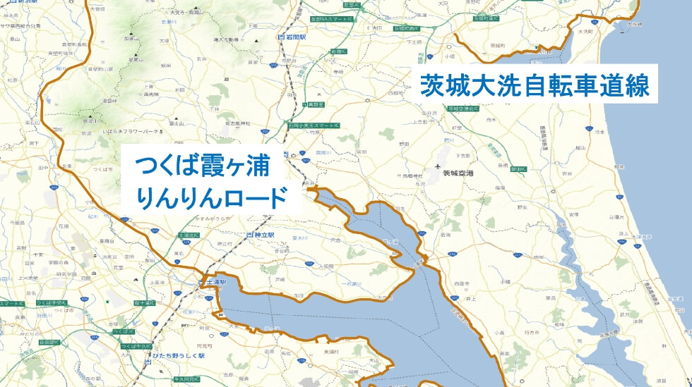 サイクリングロードの情報も充実