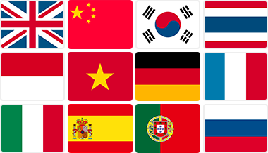 業13言語14種類の多言語対応
