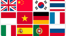 13カ国(14言語)の多言語地図